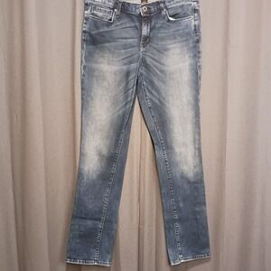 DKNY Blue Jeans Soho Skinny Denim‎ Women's Size 12 Distressed Wash
